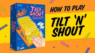 How to Play Tilt n Shout A shoutyouty category game [upl. by Ailedo201]