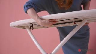 How to adjust the height of Size D Brabantia Ironing Board  Brabantia [upl. by Alesig437]