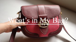 Whats in My Bag  Coach Georgie Saddle Bag [upl. by Ericka573]