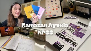 Ramazan Ayında KPSS Vlog 5 🌺  Ders çalışmaya geri dönüş kpss kpsslisans studyvlog [upl. by Yeleek]