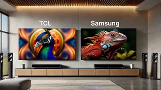 New 2024 Samsung QN95D Vs TCL C855K QM8 QLED Head to head Which is best TV to buy [upl. by Neelahs666]