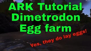 ARK Dimetrodon Egg farm  Yes they lay eggs [upl. by Urbano250]