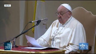 Papa Francesco alla Gregoriana quotDisarmiamo le nostre parolequot [upl. by Trawets300]