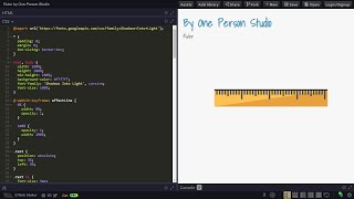 ASMR Programming  RULER in HTML amp CSS  No Talking [upl. by Gile]