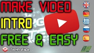 Free YouTube Intro Maker Online Tutorial – How to Make awesome intro easy [upl. by Viridi]