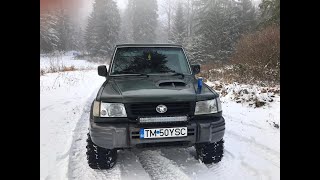 HYUNDAI GALLOPER 25TDI SWB WINTER SNOW ❄️2022 ROMANIAOFF ROAD SIMEX TYRES 🥂🇹🇩 [upl. by Leahciam]