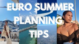 How to Plan a Euro Summer Trip packing tips hotel planning VAT tax shopping [upl. by Mahda]