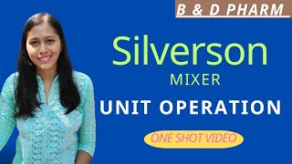 Silverson mixer homogeniser Pharmaceutics Malayalam Unit operationd pharm b pharm [upl. by Volnak37]