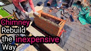 How To Rebuild a Damaged Chimney The Inexpensive way DIY [upl. by Talie]