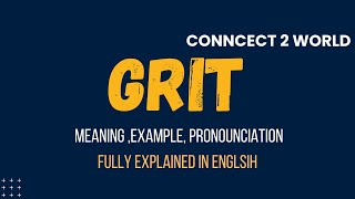 What Does grit Means  Meanings And Definitions With grit in ENGLISH [upl. by Tortosa]