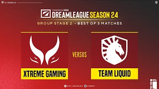 Bahasa ID Liquid vs Xtreme Gaming  Group Stage 2 Bo3 DreamLeague S24 anonimdt Dreamocell [upl. by Aderfla]