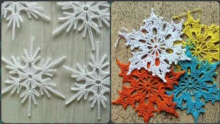 Ever Pretty And Amazing Crochet Handmade Snowflakes DesignsCrochet Patterns [upl. by Herald]