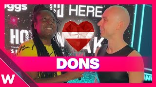 🇱🇻 Dons Latvia  quotHollowquot Interview  London Eurovision Party 2024 [upl. by Benedick352]