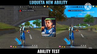 LUQUETA NEW ABILITY TEST  OB46 UPDATE FF MAX  FF LUQUETA ABILITY TEST  LUQUETA ABILITY TEST [upl. by Aizatsana20]