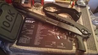 Mossberg Maverick 88 with tactical folding stock Review [upl. by Arok788]