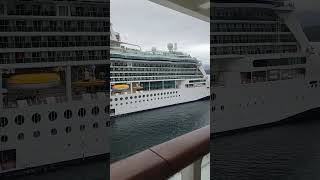 Watching Brilliance of the Seas from our Radiance of the Seas Balcony Cabin Alaska [upl. by Leidba]