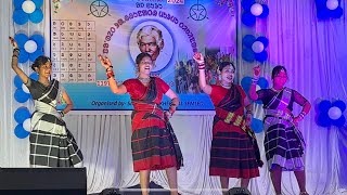 Sasang lumang saree dance gurumaha sambalpur santali santalivideo [upl. by Leirad]