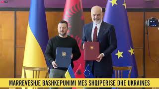 Sot në Tiranë Samiti për Ukrainën Rama dhe Zelensky firmosin marrëveshjen e bashkëpunimit [upl. by Rusel]