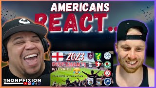 AMERICANS REACTS TO THE FUNNIEST CHANTS BY ENGLISH FOOTBALL FANS  REAL FANS SPORTS [upl. by Batchelor]