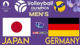 OLYMPIC MENS VOLLEYBALL LIVE │ JAPAN vs GERMANY Livescore [upl. by Silvie]