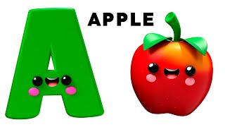 ABC Song  A to Z Nursery Rhymes by Baby Fruit Dancing Sensory Video [upl. by Dnaleel]