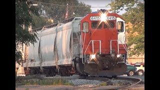 Leslie S5T train horn honking action CFampE LIVW EX DTampI 6415 [upl. by Enyawed]