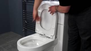 Top Fixing Soft Close Toilet Seat  D Shape [upl. by Marin]