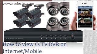 How to view CCTV DVR over InternetMobile [upl. by Klemens]