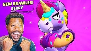 Using the NEW BRAWLER BERRY in Brawl Stars [upl. by Venice426]