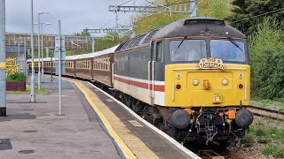 LSL 47828 TnT 47712 work The Royal Statesman Train   Swindon  110424 [upl. by Ifok]