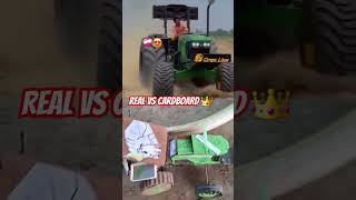 Real vs cardboard 👑 love durlabkashyapofficial song durlab automobile farmer [upl. by Nnylakcaj]