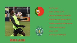 Diogo Cabral Sporting CP all actions vs Braga U19 [upl. by Annayad]