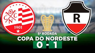 NAÚTICO 0 x 1 RIVER Copa do Nordeste 2024 5ª Rodada  Narração [upl. by Sturges618]