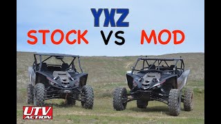 Yamaha YXZ1000R SS XTR Stock Vs Mod [upl. by Alorac]