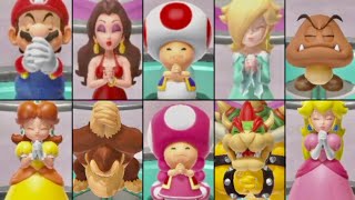 SuperMario Party Jamboree  All Character Praying Animations【Full edition】 [upl. by Aenitsirhc]