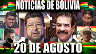 🔴 Noticias de Bolivia Hoy 20 de Agosto 2024 🇧🇴 Últimas Noticias y Resumen Diario 🎤 [upl. by Carlick]