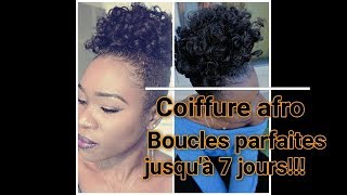 COMMENT COIFFER LES CHEVEUX CREPUS BOUCLES PARFAITES COIFFURE AFRO [upl. by Eenaej]