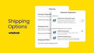 Shipping Options on Whatnot [upl. by Yedsnil74]