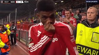 AMAD DIALLO GOAL  MANCHESTER UNITED VS PAOK UEFA EUROPA LEAGUE [upl. by Assili410]