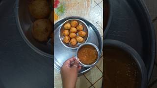 Delicious Punugulu and Spicy Chutney 😋 food viral shorts youtubeshorts [upl. by Jayson]