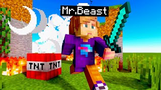 Beating Minecraft But I Explode Every Minute [upl. by Asilem]