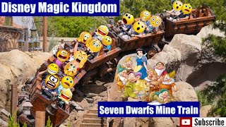 Seven Dwarfs Mine Train  Disney World  Magic Kingdom Rides [upl. by Aislehc331]