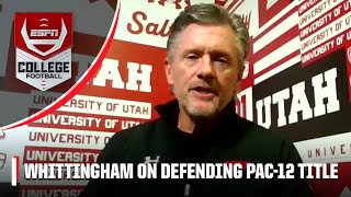 Utah head coach Kyle Whittingham on defeating USC to win the Pac12 Championship 🏆 [upl. by Drazze]