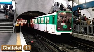 Châtelet  Ligne 11  Métro de Paris  RATP MP59 [upl. by Eek]