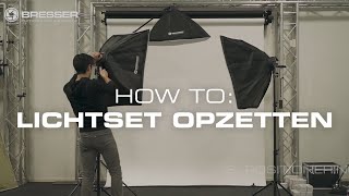 HOW TO Hoe zet ik een daglicht  studio lampenset in elkaar BRESSER BR2246 Daglichtset [upl. by Jeffrey]