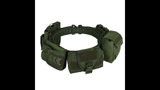 Yakeda Tactical Duty Belt Gun Belt YD2012 Green Color [upl. by Silda836]