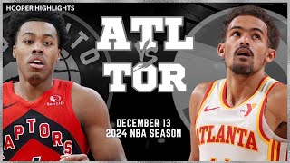 Atlanta Hawks vs Toronto Raptors Full Game Highlights  Dec 13  2024 NBA Season [upl. by Acinorahs]