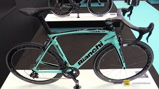 2018 Bianchi Oltre XR3 Ultegra Di2 Road Bike Walkaround  2017 Eurobike [upl. by Nirat560]