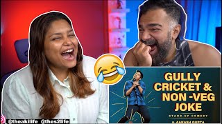 Non Veg Joke amp Gully Cricket  Aakash Gupta  Standup Comedy Reaction [upl. by Ponzo288]