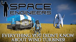 Space Engineers Wind Turbine Tutorial [upl. by Noyar]